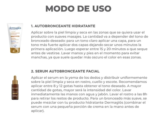 Rutina Dermaglós Facial Y Corporal Autobronceante Progresivo