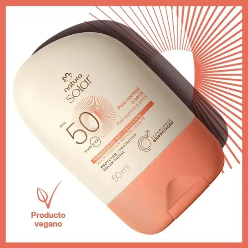 Protector Solar Facial Piel Normal A Seca Fps 50 Natura