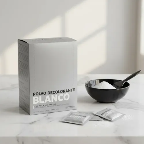 Caja 12 Sobres Polvo Decolorante Blanco Novalook X 50g Sin Tono