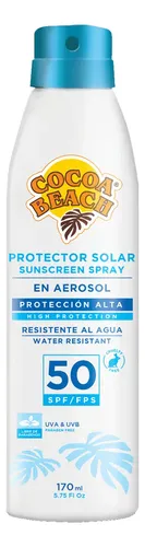 Cocoa Beach Protectores Solares F50 Aerosol, Crema Y Facial