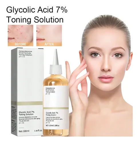 P/j Tónico Facial Ácido Glicólico 7% Exfoliante 100ml Todo