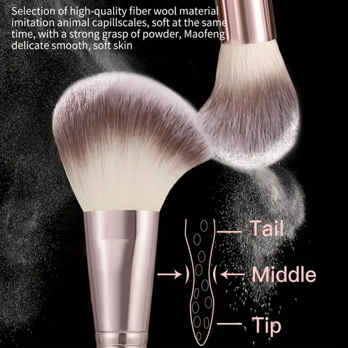 De Set De 40 Brochas De Maquillaje Marrón Marrón