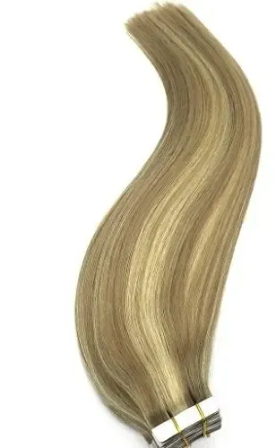 20 Extensiones De Pelo Humano Goo Goo Rubio Mixto 45.7cm
