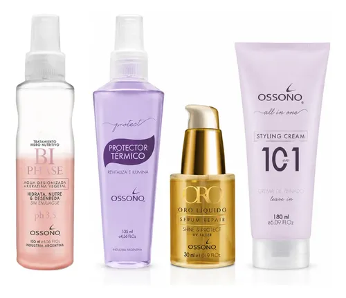 Kit Ossono Térmico Biphase Crema 10 En 1 Oro Líquido