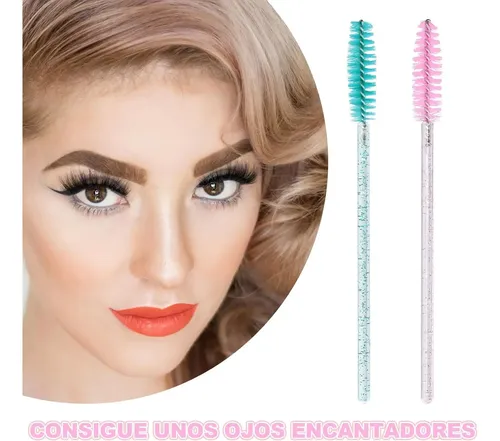 Cepillo Para Maquillaje De Pestañas X 12 Un Mango Color