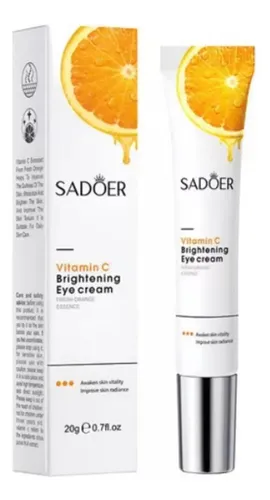 Crema Contorno Ojos Vitamina C Sadoer 20g Iluminadora Momento De Aplicación Día Noche Tipo De Piel Todo Tipo De Piel