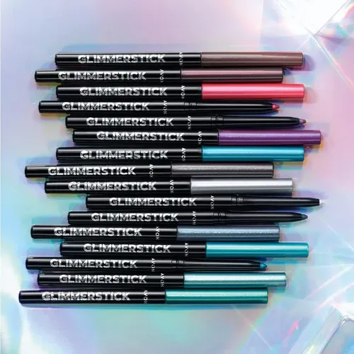 Lapiz Delineador Retráctil Ojos Glimmerstick Diamonds- Avon® Acabado Ultra Brillante Color Emerald Glow