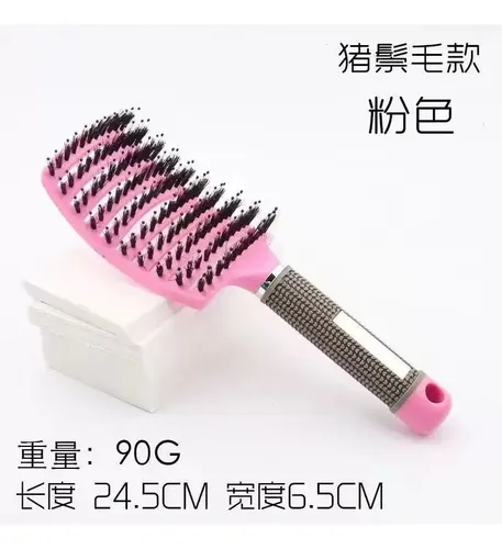 Cxre Cepillo De Cerdas Jabalí Y Nailon Para Cabello Liso, Ce