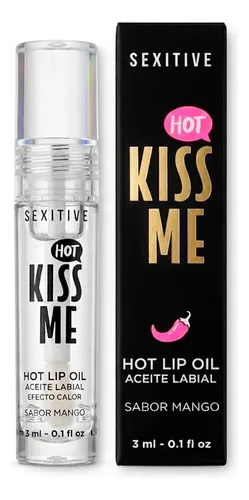 Kiss Me Hot Aceite Labial Lip Oil Sabor Mango Sexitive