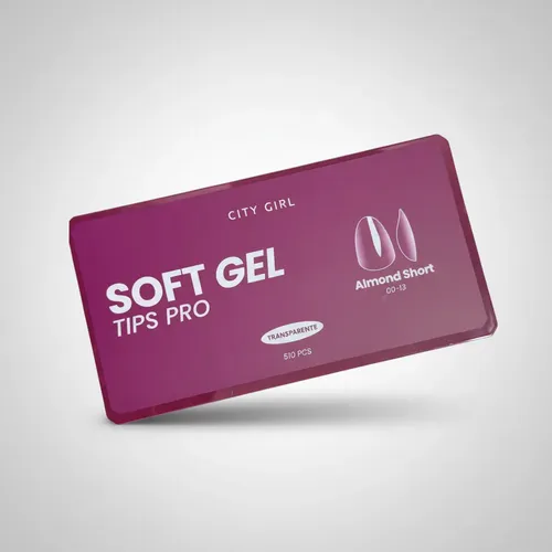 Tips Pro Soft Gel City Girl 510 Pcs Uñas Postizas