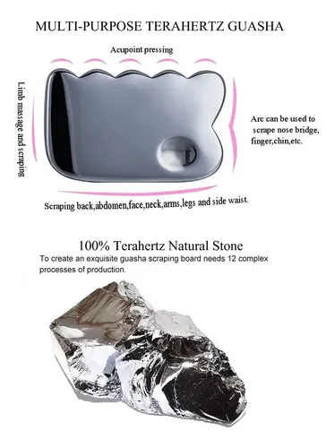 Masajeador Gua Sha Piedra Terahertz Drenaje Linfático