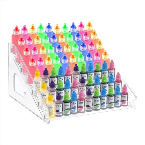 Organizador De Pintura Acrílica Transparente (7 Niveles), Es