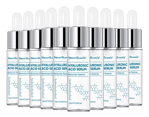 Crema Facial Hialurónica Glamor Skin Acid, 10 Unidades, Séru