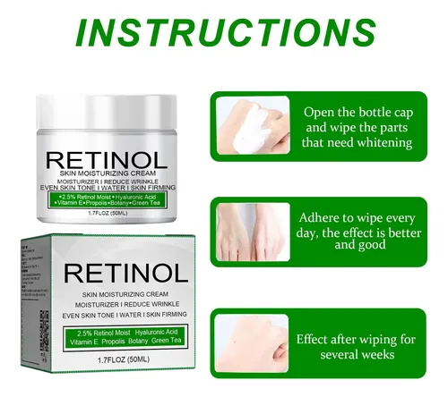 Crema Hidratante Con Retinol Antienvejecimiento, 2 ^.^