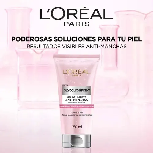 Gel De Limpieza Anti-manchas Loreal Glycolic Bright 150ml