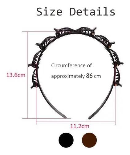Hair Clip Headbands For Women, Styling Headband With Clips