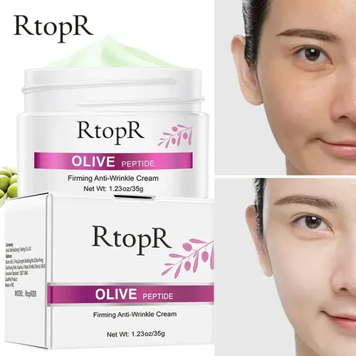 Crema Facial Antiarrugas Firmeza Piel Manchas Oliva Peptido!