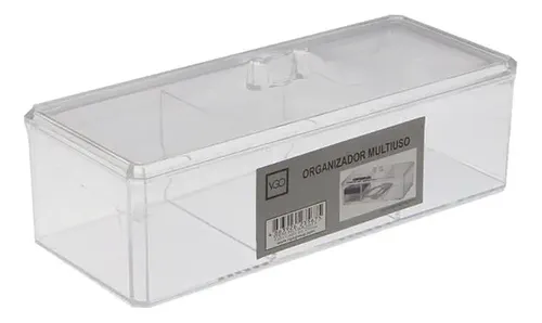 Organizador De Acrilico Multiuso Con Tapa Maquillaje Vgo
