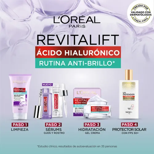 Gel De Limpieza Revitalif Acido Hialuronico Oil Control Momento De Aplicación Día/noche Tipo De Piel Grasa