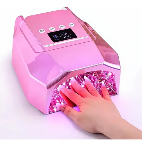 Cabina Uñas Uv Led Profesional Rosa Manicuría