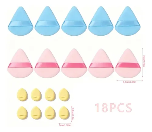 F 18pcs Esponja De Maquillaje Más Esponja For El Pulgar P