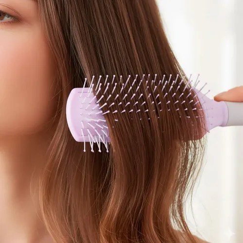 Cepillo De Pelo Cabello Mujer 9 Filas De Dientes Anchos X U