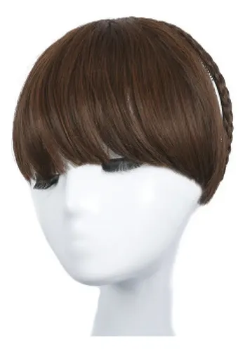 Diadema Full Bangs, Media Diadema Moderna, Doble Marrón-negr