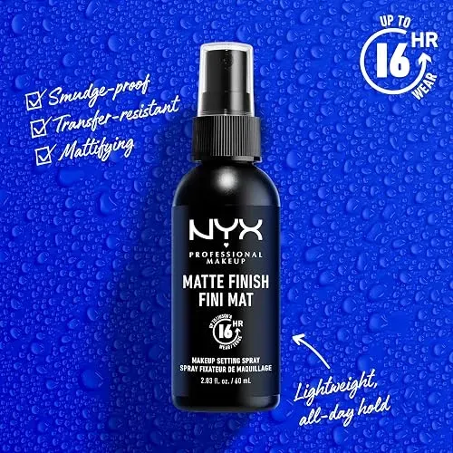 Nyx Professional Makeup Spray Fijador Mate Larga Duracion 16