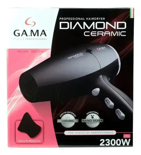 Secador de pelo GA.MA Italy Diamond Ceramic negro