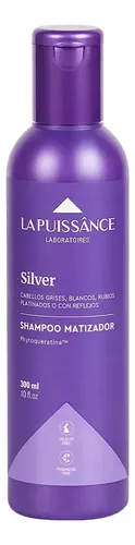 Shampoo Matizador Para cabellos Rubios Grises Silver X 300ml La Puissance