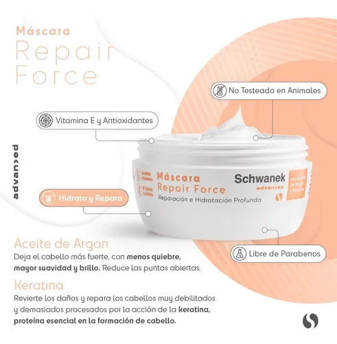 Kit X3 Schwanek Mujer S O S Total Reparación Anticaída Argán
