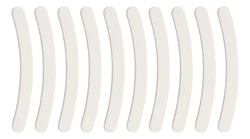 10 Limas Suaves 180/240 Banana Blanca Uñas Naturales L547