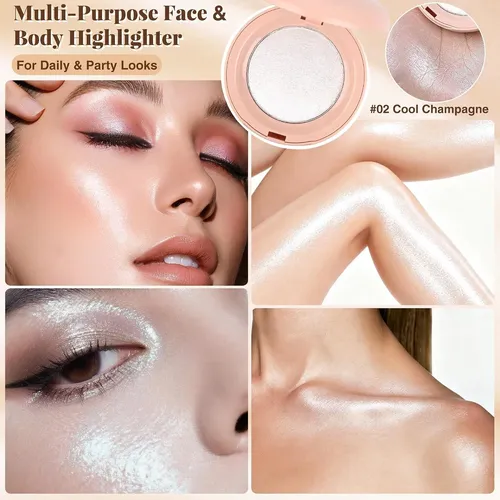 Iluminador Rostro Y Cuerpo Silky Radiance #02 Cool