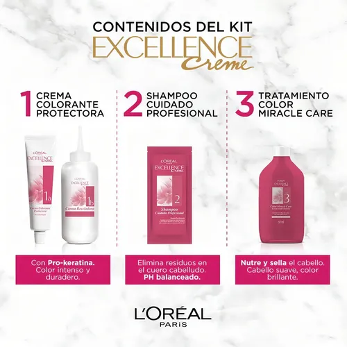 Tintura Permanente Excellence Creme De L’oréal Paris Tono 5.7 Chocolate Caramelo