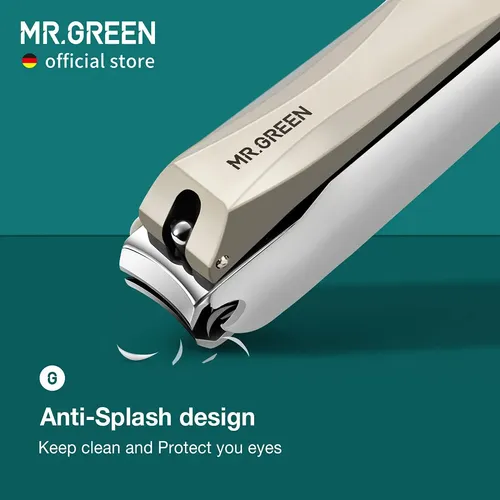 Cortaúñas Mr.green Antisalpicaduras De Acero Inoxidable Para