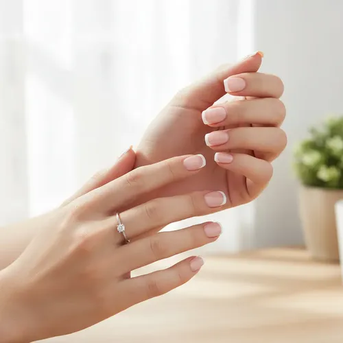 Uñas Autoadhesivas Press On Con Pegamento Reutilizables