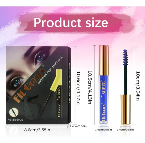Juego De Rímel De Colores De 6 Colores, Mascara De 2026