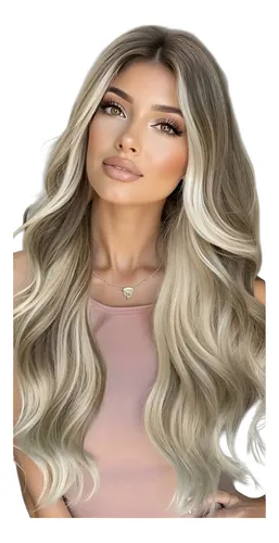 Peluca Hisan Cascada Platino Extra Clara Soñada