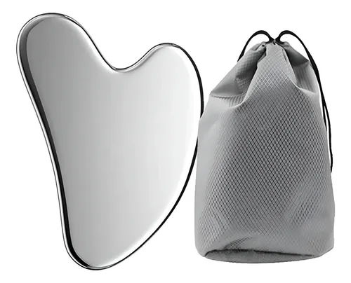 Piedra Gua Sha De Acero Inoxidable For Masaje Facial,