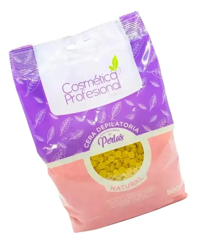 Cera Depilatoria En Perlas Natural 800g Cosmética Prof X 3u
