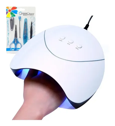 Cabina Led Sun Uñas 36w Usb Sensor De Movimiento + Kit Regal