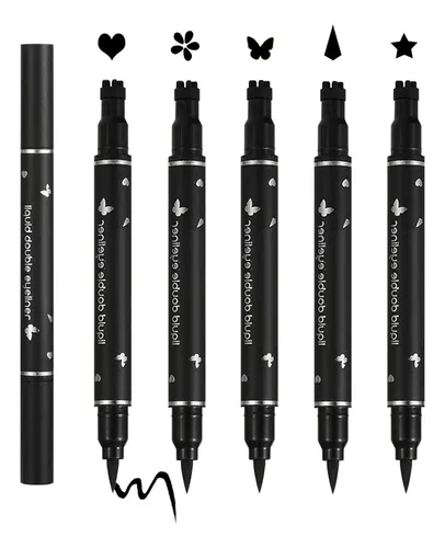 Set Delineador De Ojos Con Estampado 5 Formas Xingxyuel