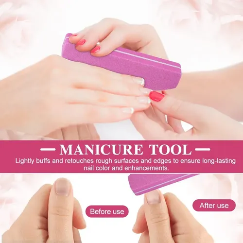 Kit De 40 Mini Limas Sponge For Uñas Manicure