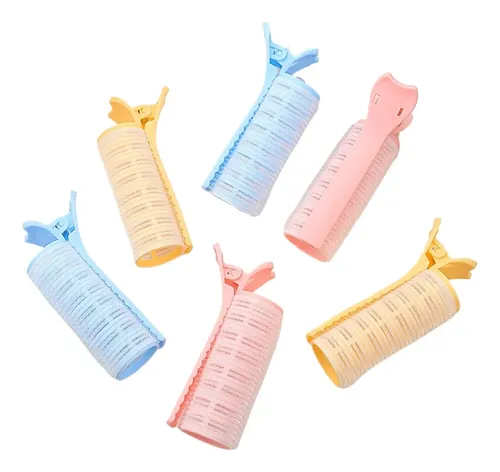 Rulos Gigantes 6pcs Sin Calor Volumen Raíz Cabello Largo 6 Piezas
