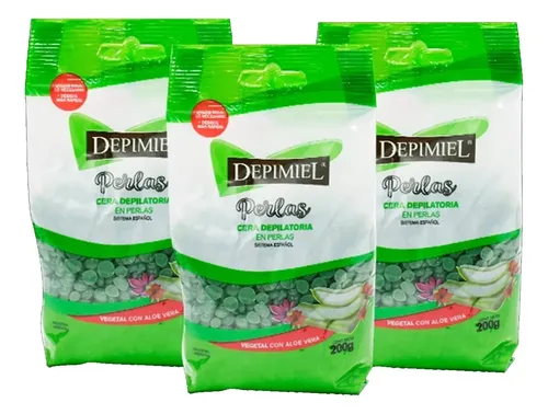 Cera Depilatoria En Perlas Vegetal 200 Gr Depimiel