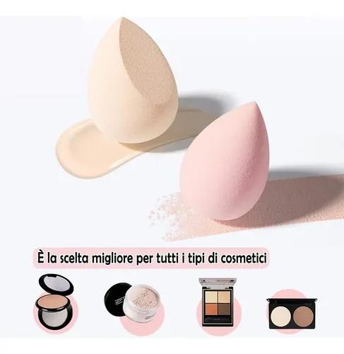 8 Esponjas Maquillaje Huevo Lavables Rosa Mediana Rosa Mediana