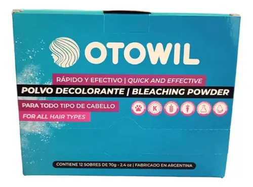 Polvo Decolorante Otowil Bases Perfectas Sobre De 70g X12un
