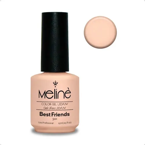 Esmalte Meline Nuevos Colores Gel Uv/led Semip. X 15 Ml Color 320 Best Friends