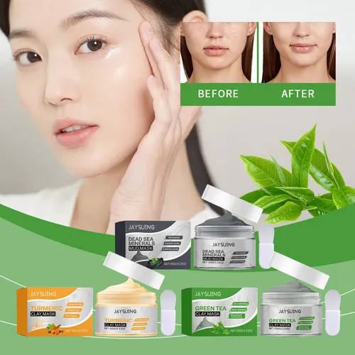 Mascarilla Facial De Arcilla Hidratante Para El Control De L