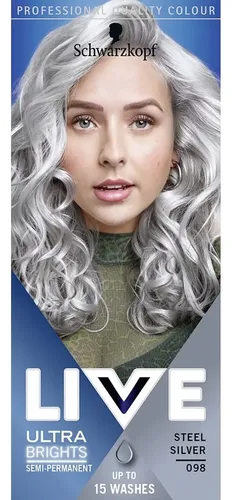 Schwarzkopf Live Ultra Brights Steel Silver Semipermanente H